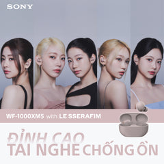 Tai nghe Chống ồn không dây WF-1000XM5 - Màu Smoky Pink