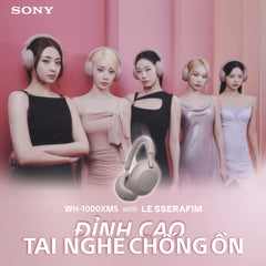 Tai nghe không dây có công nghệ chống ồn WH-1000XM5 - Màu Smoky Pink